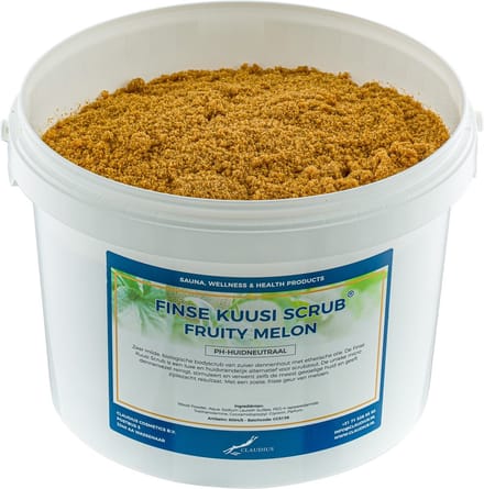 Kuusi Scrub Fruity Melon 1 liter - Hydraterende Lichaamsscrub