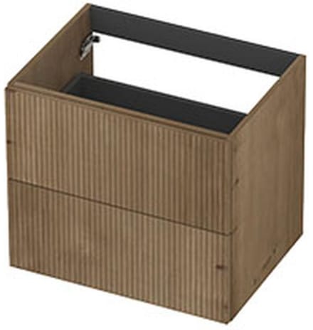 INK - Onderkast 2L Fineer Gefreesd Tbv Greep - 600x450x520 Mm - Ash Grey