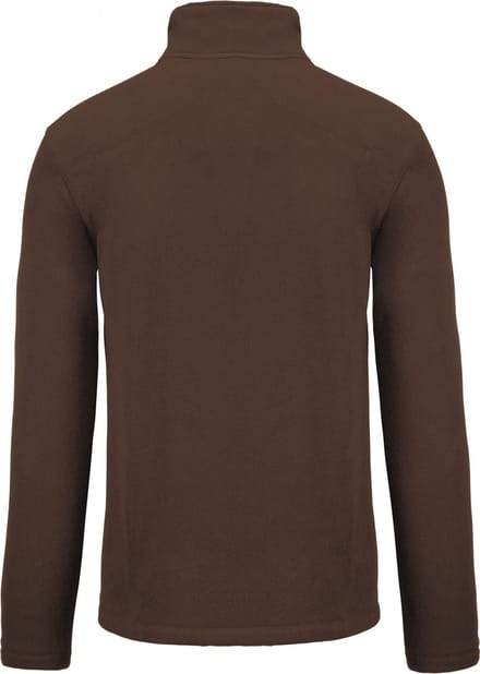 Kariban Microfleece met rits heren K911 - Chocolate - M