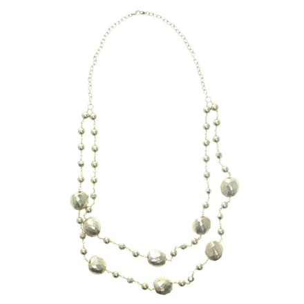 Behave - Ketting goudkleur 2 lagen kralenketting, 77 cm