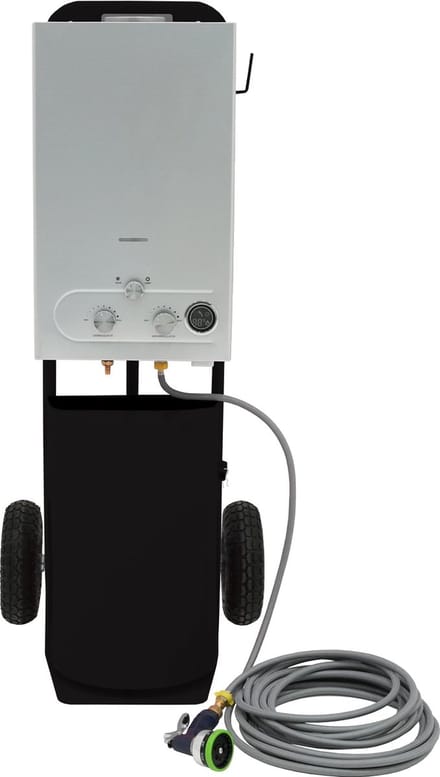 Draagbare douche voor paarden - zwart - 18l - 9 straalmodi