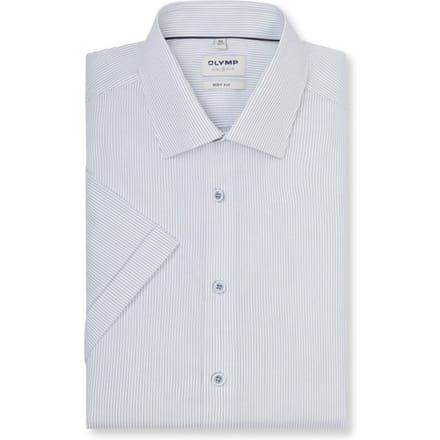 OLYMP Level Five Overhemd, Body Fit, Kent, Marineblauw