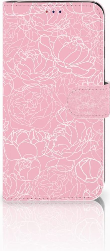 Samsung Galaxy A10 Hoesje White Flowers