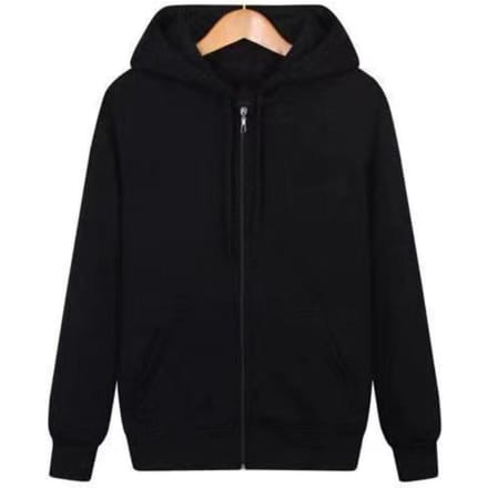 Automne et Hiver Nouveau Pull à Capuche Tendance Homme, Sweat-shirt Veste Molletonnée Ample XXXXL noir