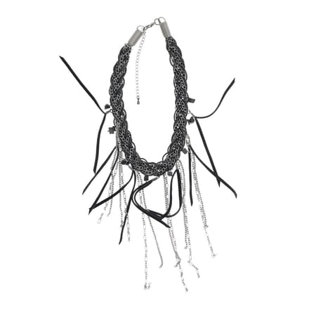 Behave - Statement ketting - Zilverkleur rondjes design - Avond stijl