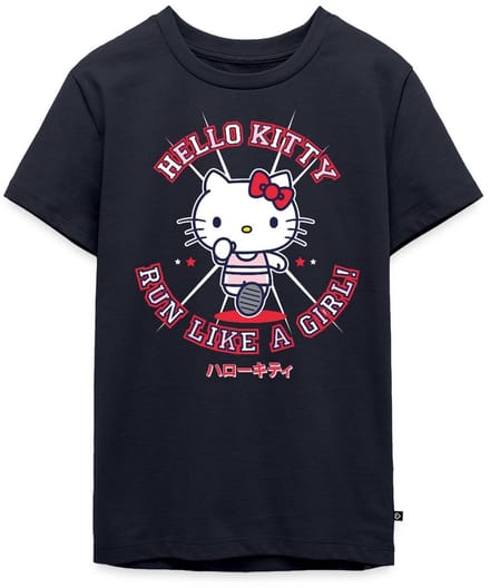 Hello Kitty Run Like A Girl Premium T-Shirt Tiener