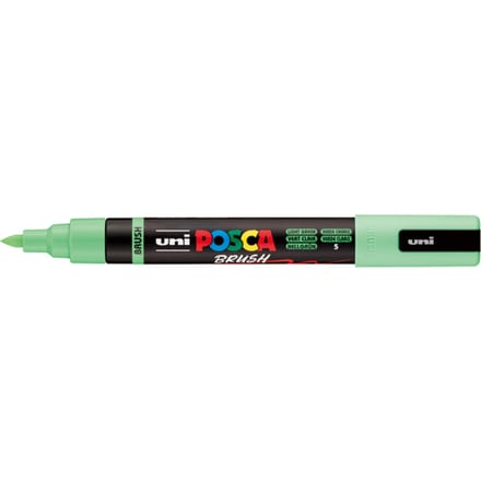 Paintmarker Uni POSCA PC-5BR brushpunt medium lichtgroen