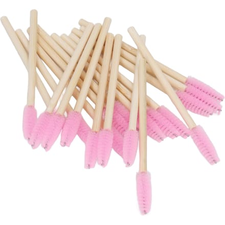 Lot de 100 brosses à cils jetables en bambou, respectueuses de l'environnement