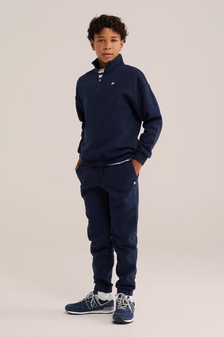 WE Fashion Jongens regular fit joggingbroek met embroidery