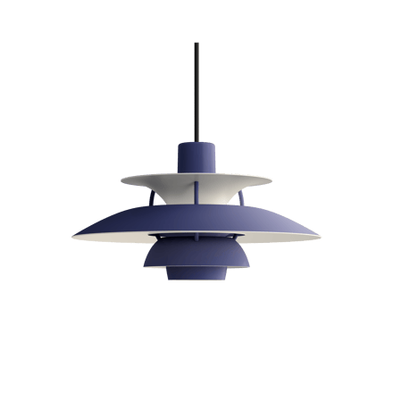 Louis Poulsen PH5 mini hanglamp Monochroom 2024 - dusty indigo