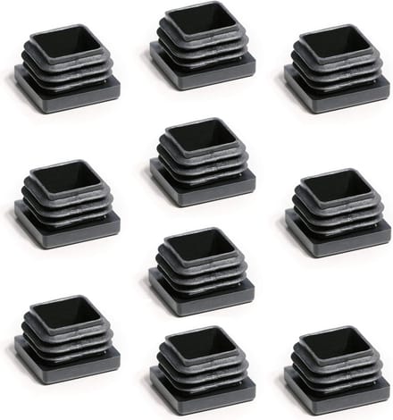 10x Vierkante Buisdoppen 18x18 mm Standaard Eindstops voor Meubels en Constructies