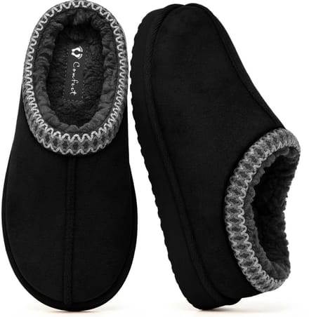 Pantoffels Dames - Sloffen - Maat 40/41 - Zwart - Anti-slip - Comfeet