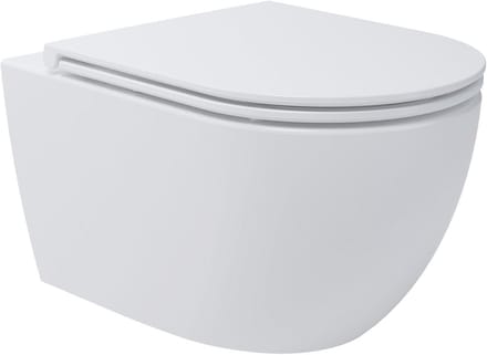 Hangtoilet zonder spoelrand met Tornado-spoeling en SoftClose WC-bril