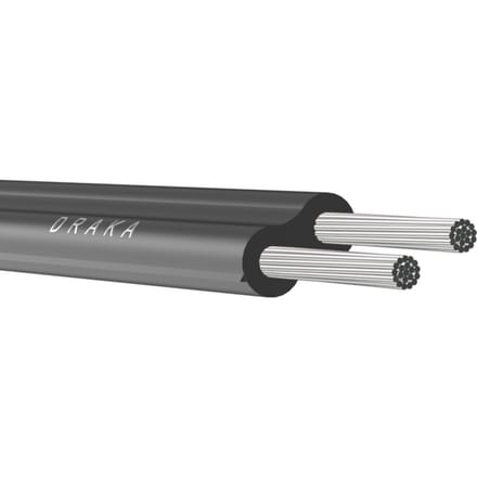 Hittebestendige Tweedraad Edrateen 2x0.75mm 110C - 108108 [100 Meters]