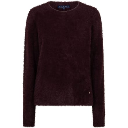 RB sweet fuzzy burgundy trui