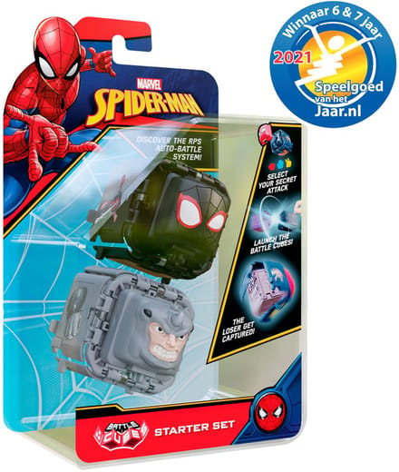 Spider-Man Marvel Spiderman Battle Cube - Miles Morales vs Rhino Poppetjes en figuren
