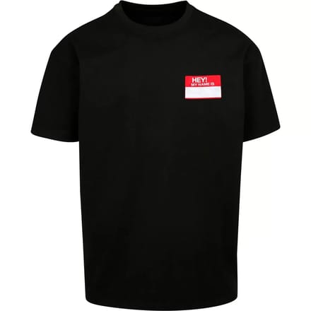 Oversized T-shirt Upscale Hey! My Name Is