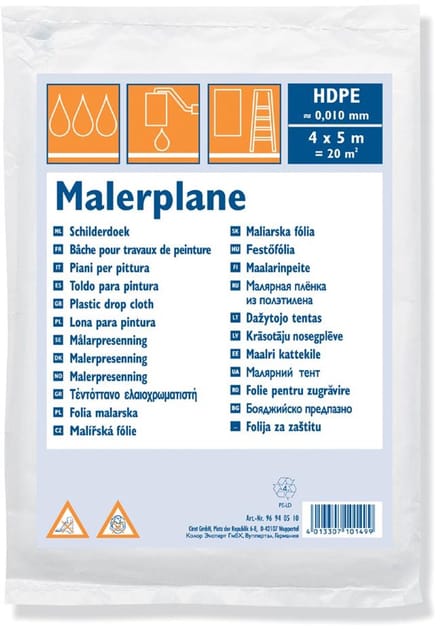 WESTEX Afdekfolie, HDPE, 10 my, transparant, 4 x 12,5 m