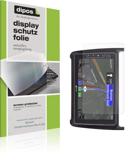 dipos – 2x Matte Beschermfolie geschikt voor Dynavin D9-69H Premium Flex 9 Zoll | Krasbestendige & antireflecterende Screenprotector Ultra-Thin