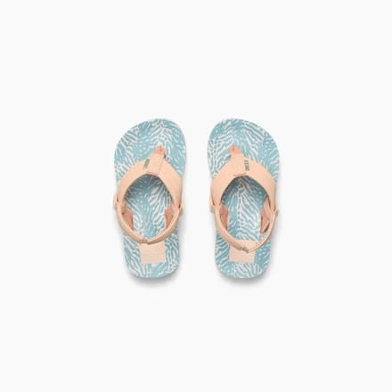 Reef teenslipper Ahi Meisjes - peachblue animal - Blauw/Roze - maat 28