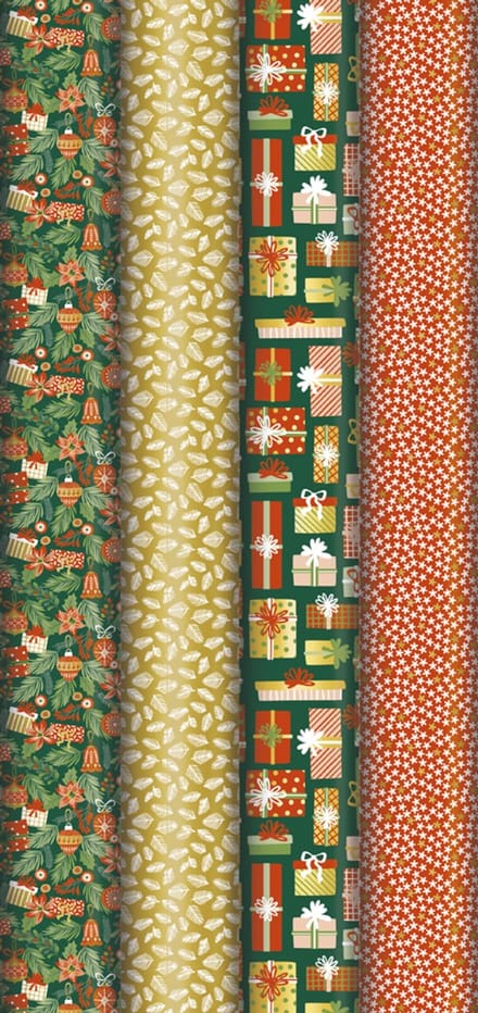 Clairefontaine kerstcadeaupapier 'Zoete Kerst'