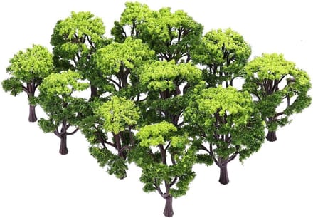 12 Stuks Model Bomen voor Landschapsarchitectuur: Nepp bomen voor Treinmodel, DIY Projecten en Bouwmodellen