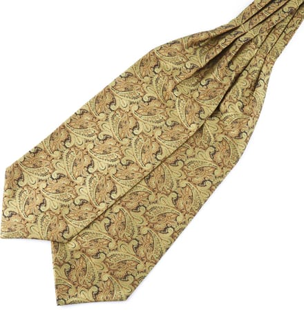 Gouden Paisley Polyester Stropdassjaal