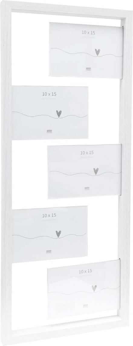 Deknudt Frames multifotolijst S68UA1 P5 - wit - mdf/kunststof - 5x 10x15