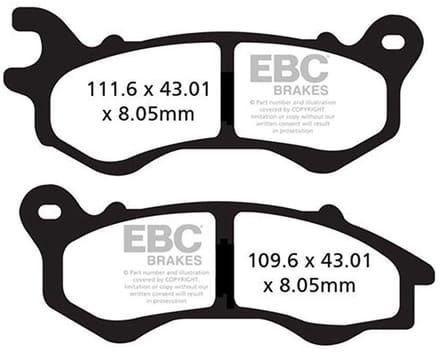 Ebc Sfac-series Carbon Scooter Sfac603 Remblokken Zwart
