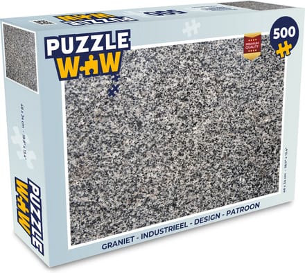 Puzzel Graniet - Industrieel - Design - Grijs - Legpuzzel - Puzzel 500 stukjes