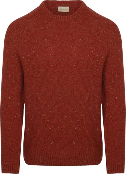 Gant Pullover Wool Blend Rust - Maat M - Heren - Pullovers