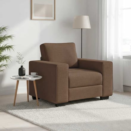 vidaXL - Sofastoel - Bruin - 100x77x82 - cm - Stof