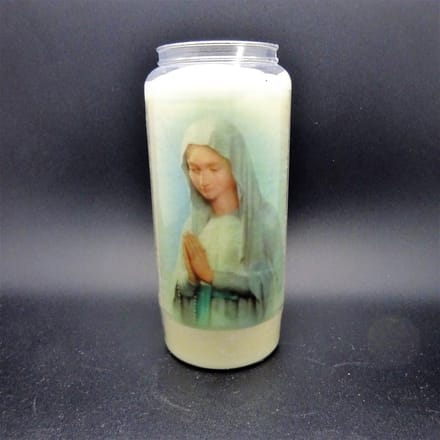 Noveenkaars Heilige Vrouw 001 - 6 dagen brander (5 stuks)