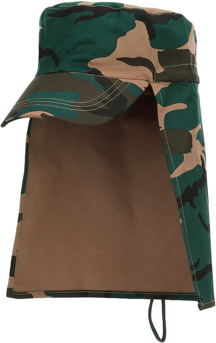 Fostex Garments - Fieldcap with neckprotector (kleur: Woodland / maat: NVT)