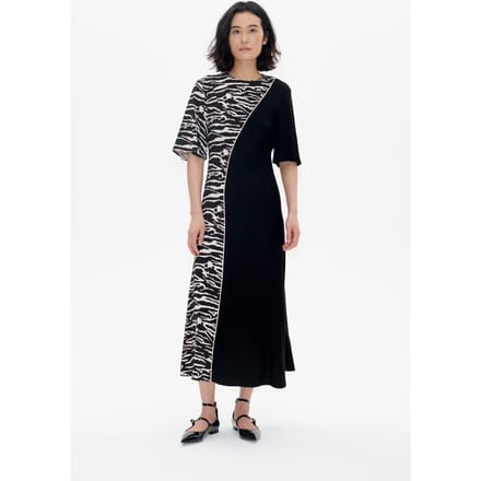 Baum und Pferdgarten Anabel Dress Black Whisper Zebra Größe: 36 | Maxikleider Outlet | Damen | Schwarz