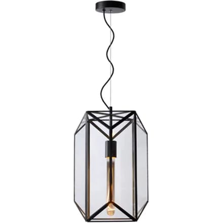 Lucide Hanglamp Fern - Zwart - Diam. 28cm - E27 - Verstelbaar