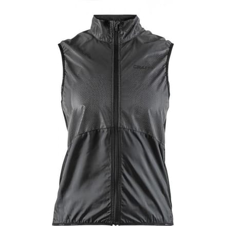 Craft - Maat S Glow Vest Fietsjack - Dames - Black/Zwart