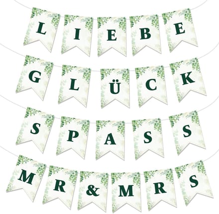 Dailygoods- Bruiloftsslinger - Feestdecoratie - Just Married - Huwelijkscadeau - Mr & Mrs - Slinger