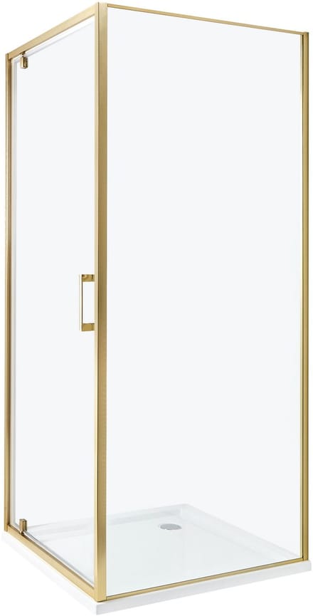 DARLI - Douchecabine - Goud - 80 x 80 x 185 cm - Veiligheidsglas