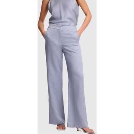 broek wijd been vrouw blauw