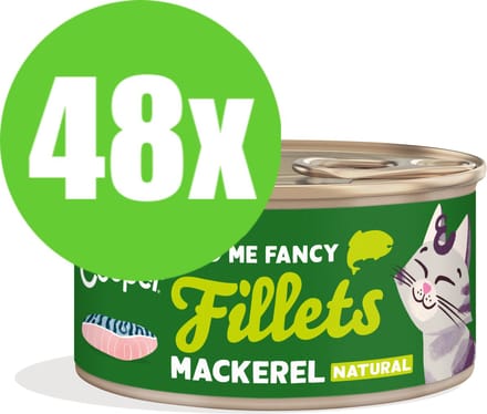 48x Edgard & Cooper Cat Fillets Mackarel - 70 gr - Natvoeding Kat