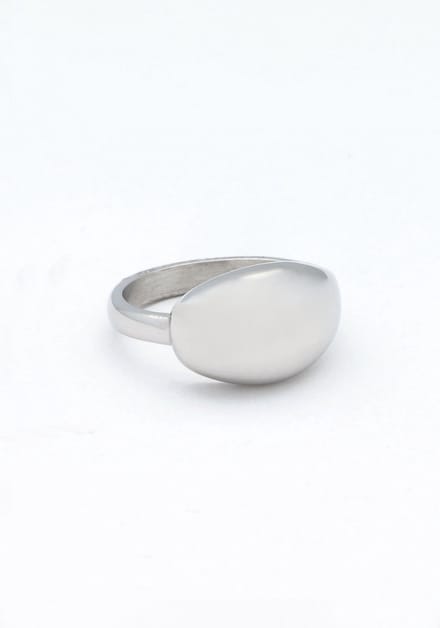 Notre-V Ring Organic Sieraden Dames - Zilverkleurig - Maat ONESIZE