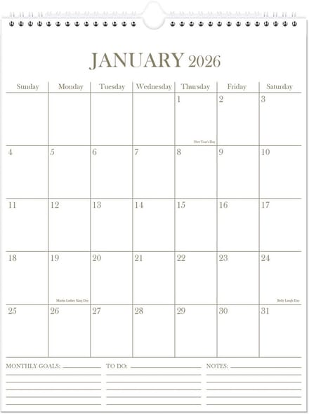 Wandkalender 2024-2025 - 18 Maanden Verticaal Groot Formaat