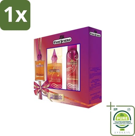 1 x Eau Jeune - L'Orientale - Geschenkset - Eau de Toilette 75ml + Deodorant 150ml - Eau De Toilette - Parfum - Cadeau - Geschenkset - Geur