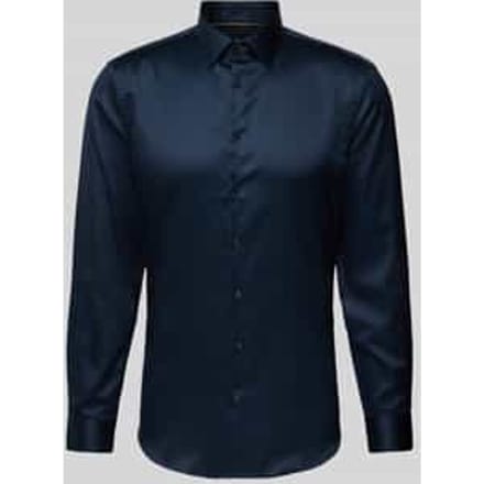 Slim fit zakelijk overhemd van satijn