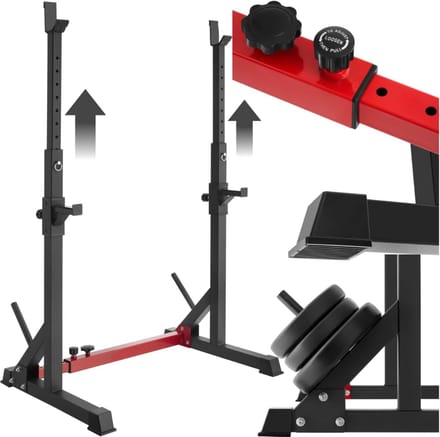 REN® Squat Rack - Squat Wedge - Power Rack - Zwart - ‎75cm x 68cm x 100cm
