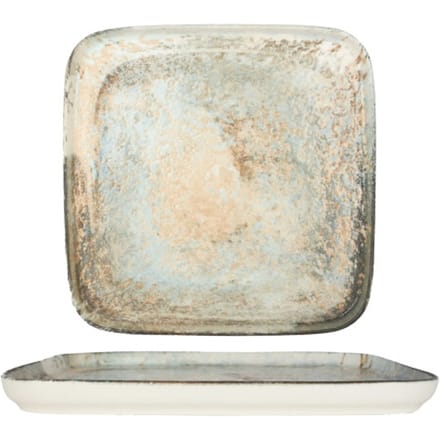 Rinart Serveerschaal - Obvara - Porselein - 28x28 cm - set van 2