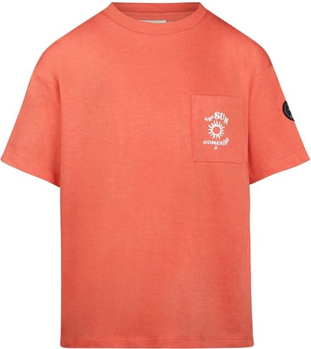 No Way Monday Jongens T-shirt - Bright red