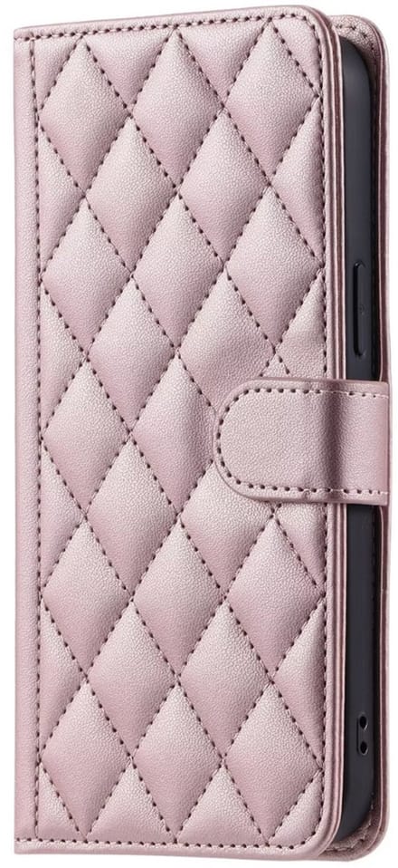 Hoesje geschikt voor iPhone 17 Pro Max - Bookcase - Pasjeshouder - Koord - Kunstleer - Rose Goud