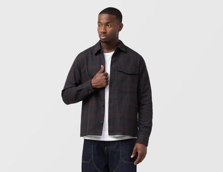 Fred Perry Textured Check Overshirt, blauw